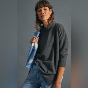 Anthropologie Theresa tunic top charcoal size S